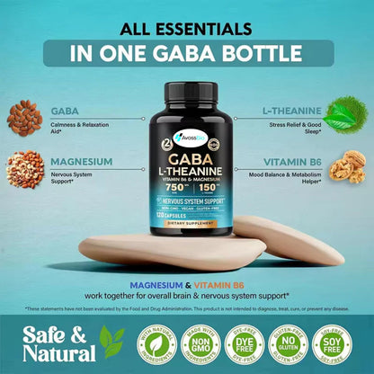 Νέα μελέτη δείχνει ότι το μαγνήσιο + η L-θεανίνη βελτιώνουν την ποιότητα του ύπνου  Επαληθευμένο στο PubMed & Harvard  Ήρεμη διάθεση & βαθύς ύπνος GABA L-θεανίνη + γλυκινικό μαγνήσιο + Β6